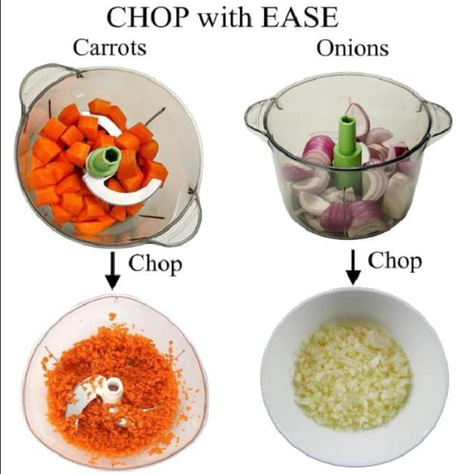 Manual Food Chopper Blue 50ml Stainless Steel Pakistan Kitchen